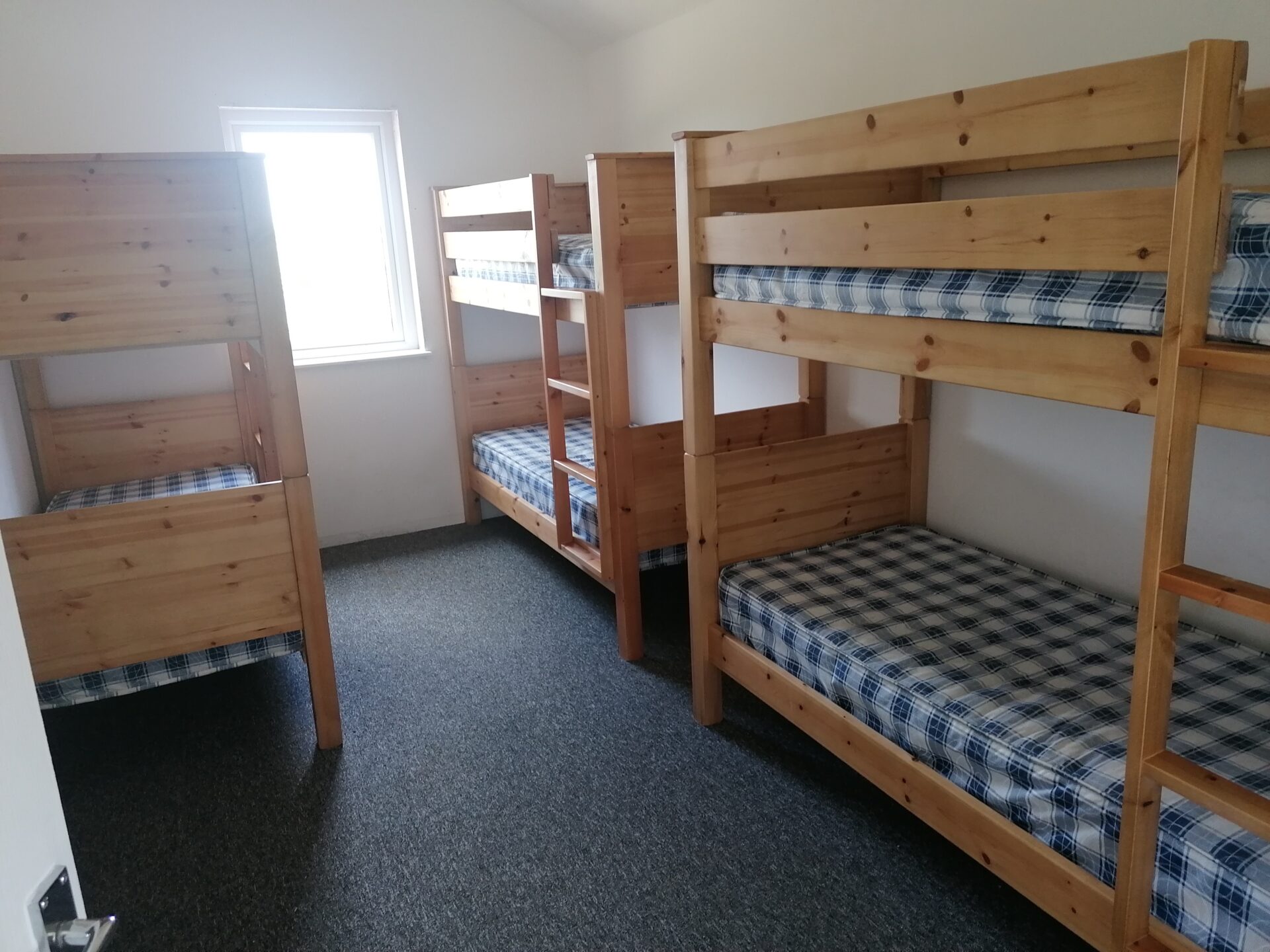 Log cabin bedroom